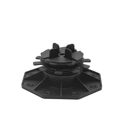 Nicoman Adjustable Tile & Paver Support Pedestal – Height Adjustable, Black Heavy-Duty Plastic, Paving Leveling & Drainage System