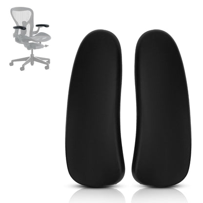 SINOLUXE Armrest Replacement Arm Pads Caps for Herman Miller Classic Aeron Chair - Office Chair Arm Rest Replacement Black-1 Pair