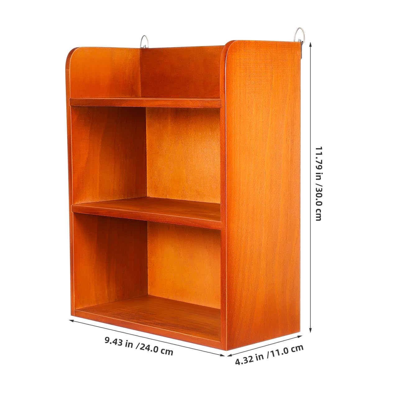 TOPBATHY Japanese-Style Desktop Storage Holder Multi-Layer Solid Wood Rack for Home Office Sundries Organizer Mini Bonsai Small Decor Display 11.81 X