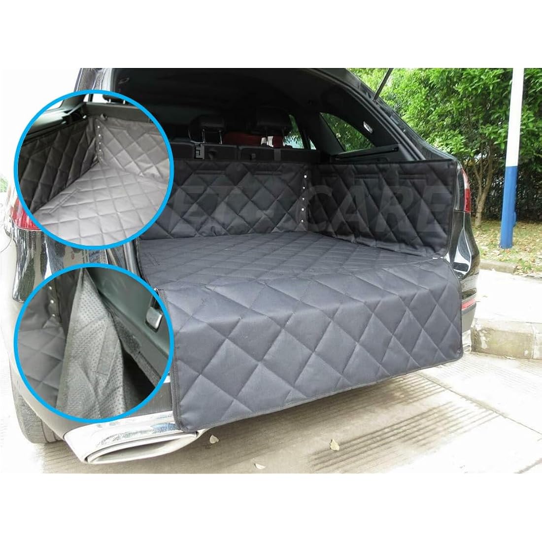 For AUDI Q5 ALL YEARS - Heavy Duty Premium Quilted Waterpoof Pet Dog Cat Boot Mat Liner Dirt Protector Tidy Anti-Slip