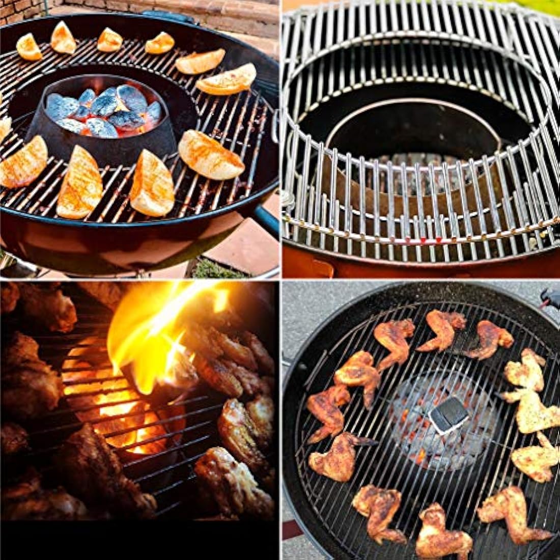 only fire bbq charcoal basket volcano for Weber Kettle and Ceramic Grills