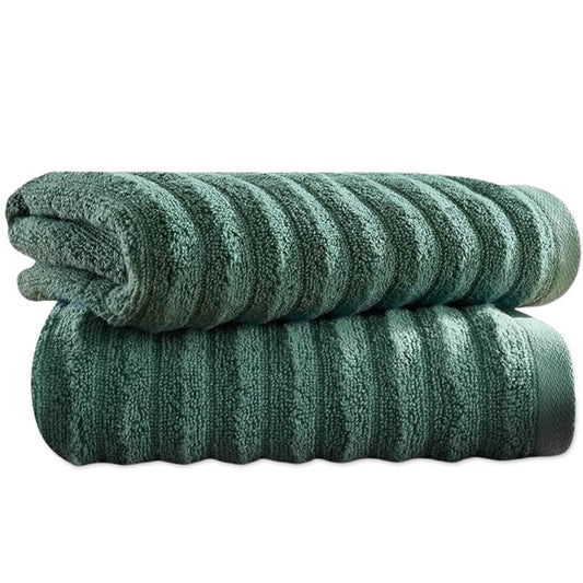 Towelogy Bamboo Hand Towels 2-Pack 50x80 cm Fast Drying and Absorbent Wash Cloths for Multipurpose Use | OEKO-TEX CERTIFIED (Olive, L - 50x80 cm)
