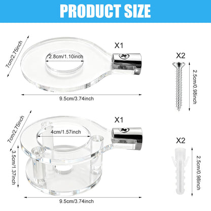 SzSFQ Acrylic Light Saber Wall Mount Vertical (Transparen)