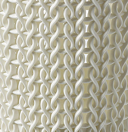 Curver Knit Effect Kitchen, Living room, Bathroom, Bedroom, Utility Medium Rectangular Storage Basket 8 Litres - Oasis White