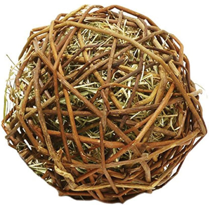 Rosewood Naturals Edible Weave-a-Ball, Small Animal Treat and Toy for Rabbits, Guinea Pigs, Chinchillas, Degus, Hamsters, Gerbils, Mice and Rats (Pack of 1)