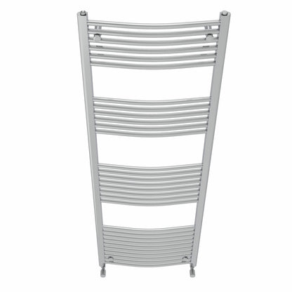 NRG Curved Chrome Bathroom Heated Towel Rail Radiator 1800x600mm