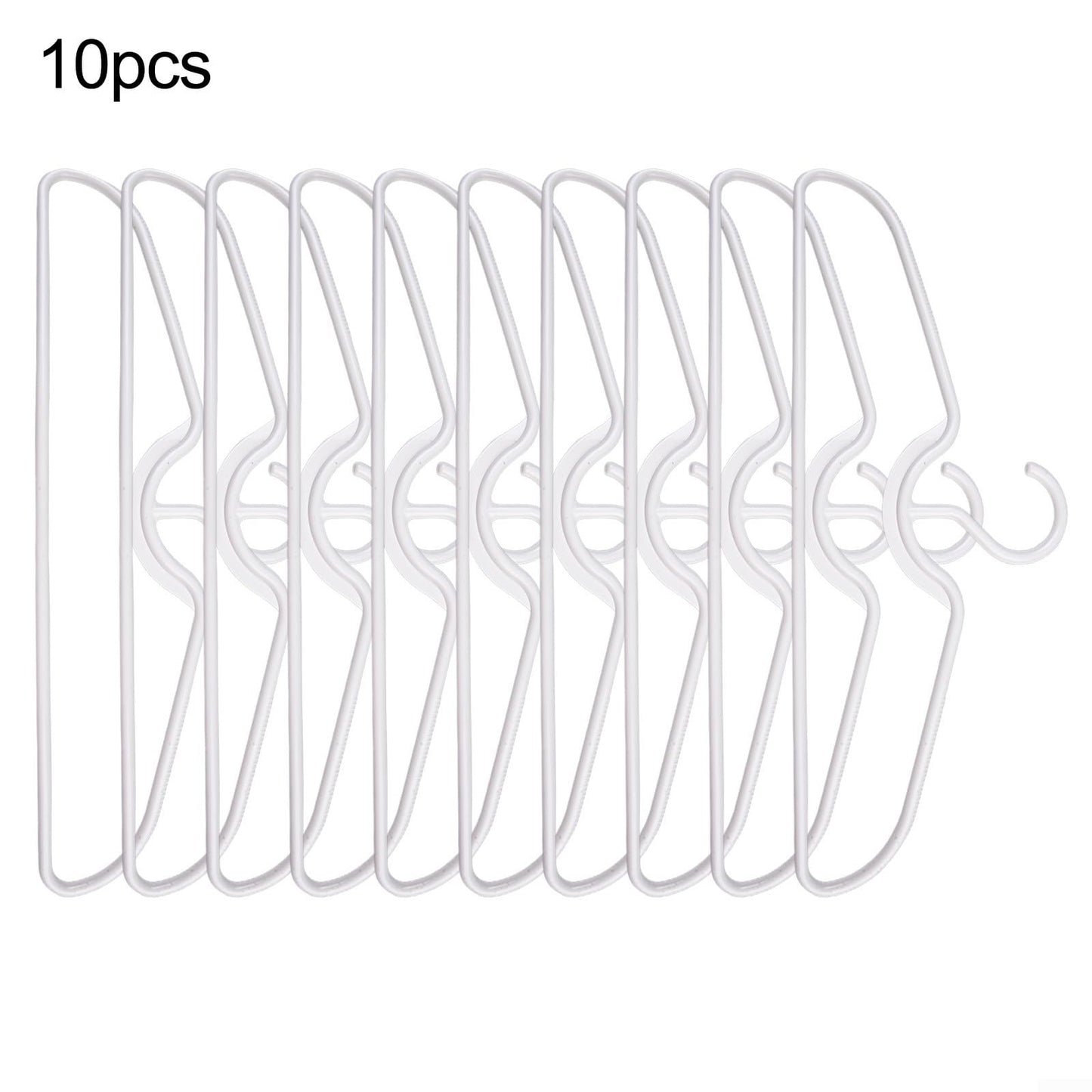 Plastic Clothes Hangers, Anti-Slip Space Saving Coat Hangers, Short Neck Closet Hangers for Shirts, Coat, Pants