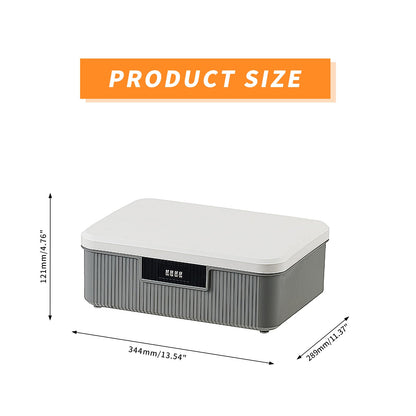 Toolzia Lockable Medicine Storage Box with Combination Lock, Hygienic Medication Storage Organizer Household Security Stash Box Lightweight Storage