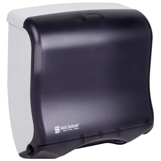 San Jamar T1755TBK Ultrafold Fusion Folded Towel Dispenser, Fits 400 Multifold/240 C-Fold Towels, Classic, Black Pearl