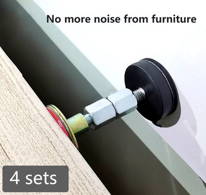 WANGCL 4 Packs Height Adjustable Bed Frame Headboard Stopper Telescopic Support for Room Wall Bed Anti-shake Tool Telescopic Support for Bed Closet