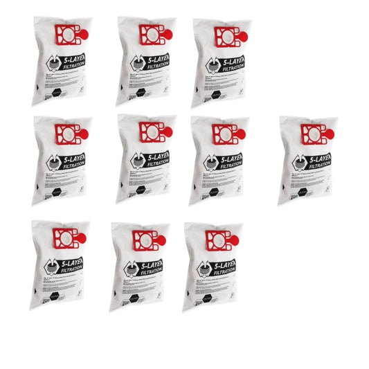 IBBAH Henry Hoover Bags Pack of 10 Compatible with Hetty, Harry, James, Charles, Numatic Vacuum Cleaners ? Reusable 5-Layer Henry Vacuum Bags | Fits