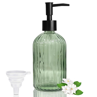 GKSCXEXE 400ml Green Soap Dispenser, Kitchen Washing Up Liquid Dispenser