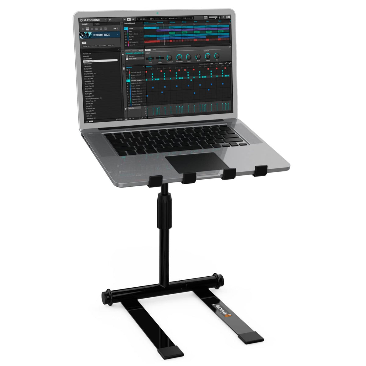 Audibax 10157147 TOP-30 Professional Folding Laptop DJ Stand with Bag