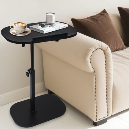 Kiss Me Adjustable Height C-Shape Side Table 360° Swivel Laptop Desk