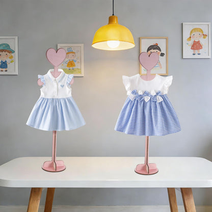 Cabilock Baby Clothes Display Stand Child T Shirt Display Stand Wood Portable Clothing for Kids Dresses Jackets and T Shirts Anti-Slip Rack for