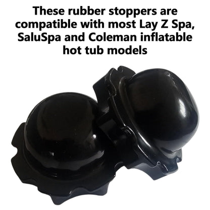 NIYATA 4PCS Inflatable Hot Tub Hole Plug P6575, Rubber Filter Stopper Replacement for Lay Z Spa Accessories