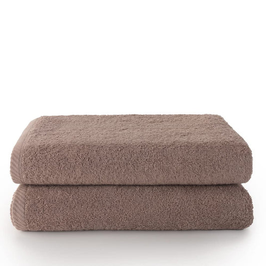 Top Towel - Plus - Large Bath Towels - Bath Towels - 2 Shower Towels - 100 x 150 cm 100% Cotton - Vison