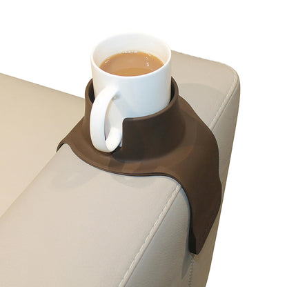 HIT PRODUCTS CouchCoaster® - Couch Armrest Cup Holder, Mocha Brown
