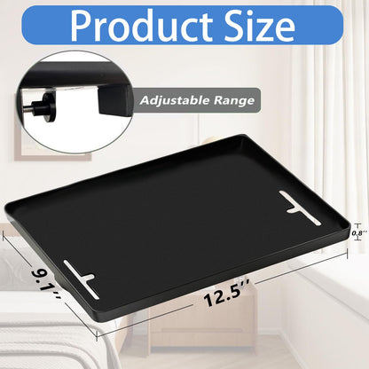 Sightday Bedside Table Organiser,Bedside Shelf For Bunk & Loft Beds Clip On Shelf,Bedside Tray For Home,School,Office,Dormitory Room (Black)