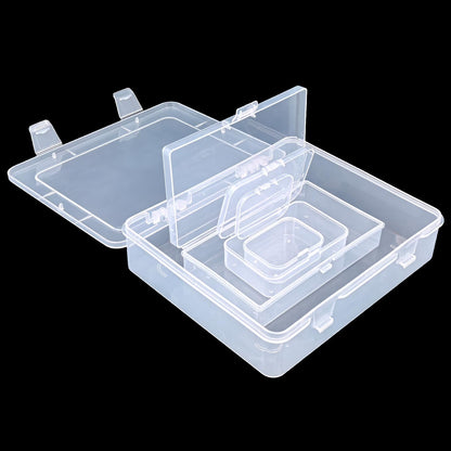Goodma 7 Pieces Mixed Sizes Rectangular Clear Plastic Storage Box