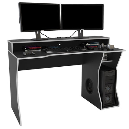 Birlea Enzo Gaming desk, black & Silver