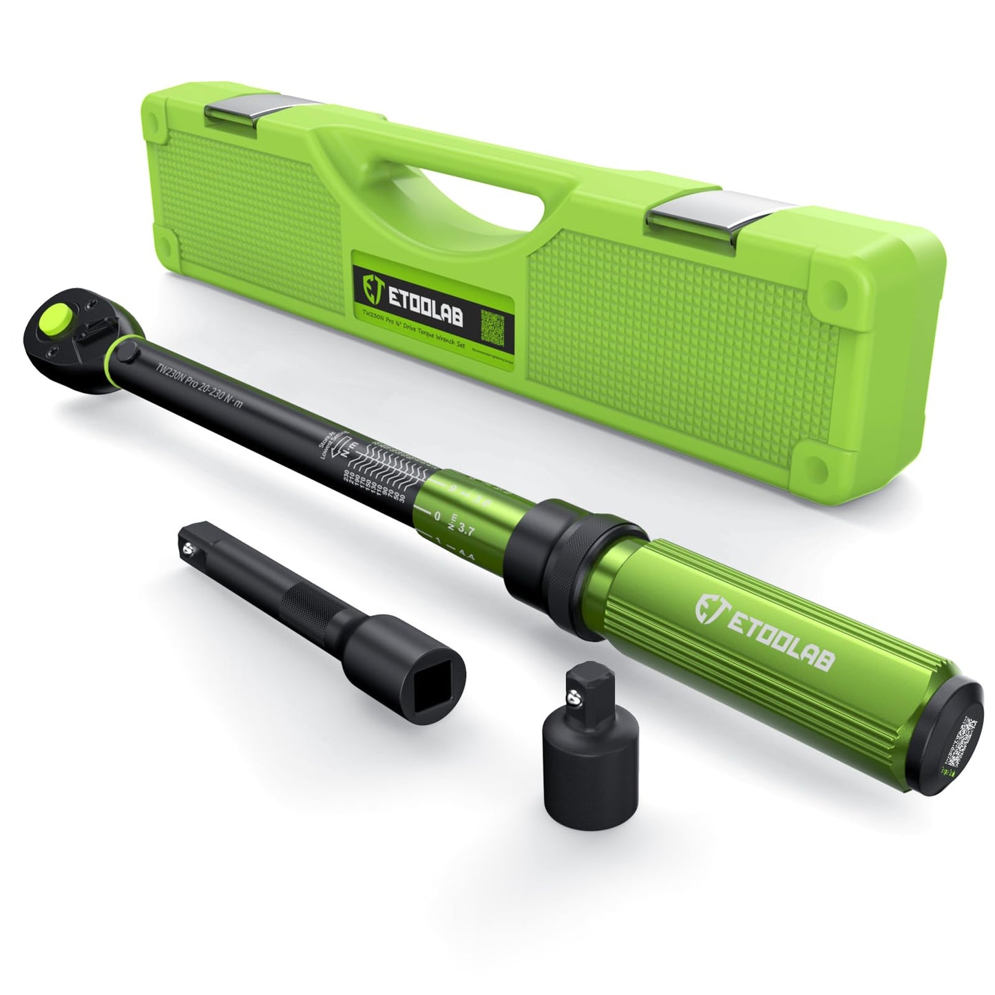 ETOOLAB 1/2 Drive Click Torque Wrench Dual-Range?20-230Nm/10-170lbf-ft??3% Precision Torque Wrench 1/2 Drive, 72 Tooth Dual-Direction Adjustable