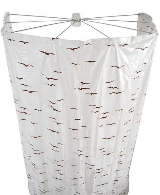 RIDDER Shower Curtain, 100% PEVA, Beige, Approx. 210x170 cm
