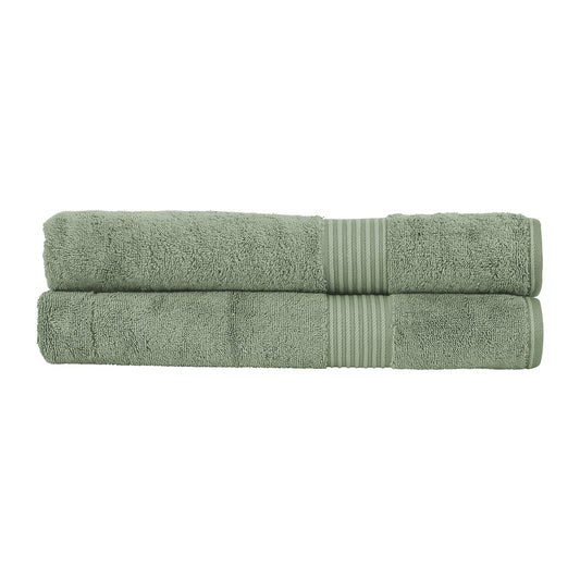Christy Supreme Hygro 2 Bath Sheets Set | Bay Leaf Green | 100% Luxury Supima Cotton | Ultra Soft | Super Absorbent | 650GSM | Extra Large Bath Towels
