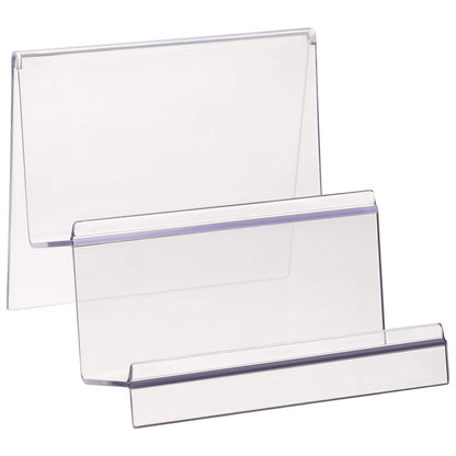 Cabilock Clear Acrylic Desktop Wallet Rack 2 Tier Storage Display Stand Holder for Purse Handbag Organizer Compact 5.71 X 5.51 X 4.72 Inch