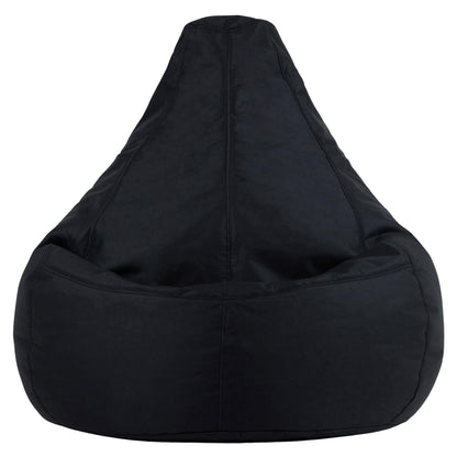 Bean Bag Bazaar Outdoor Bean Bag with Filling Included, Black