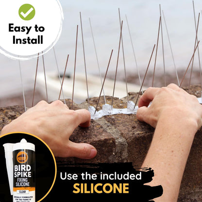 Defender Bird Spikes | Seagull Deterrent Kit | Install Guide & Glue | 3 Metre