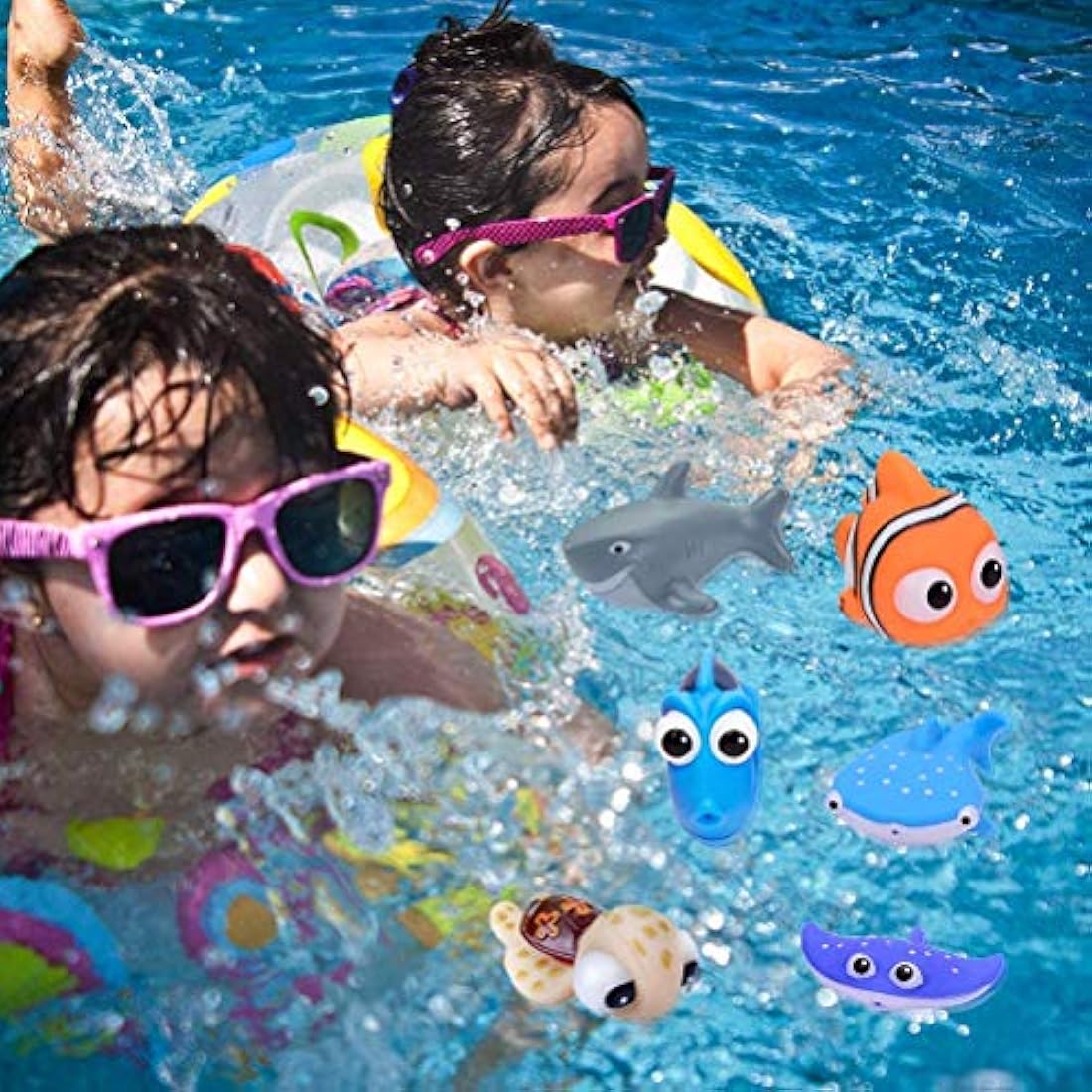 Finding Dory Nemo Bath Squirters Bath Toys for Baby &Toddler Toys Shower and Swimming 6Pcs