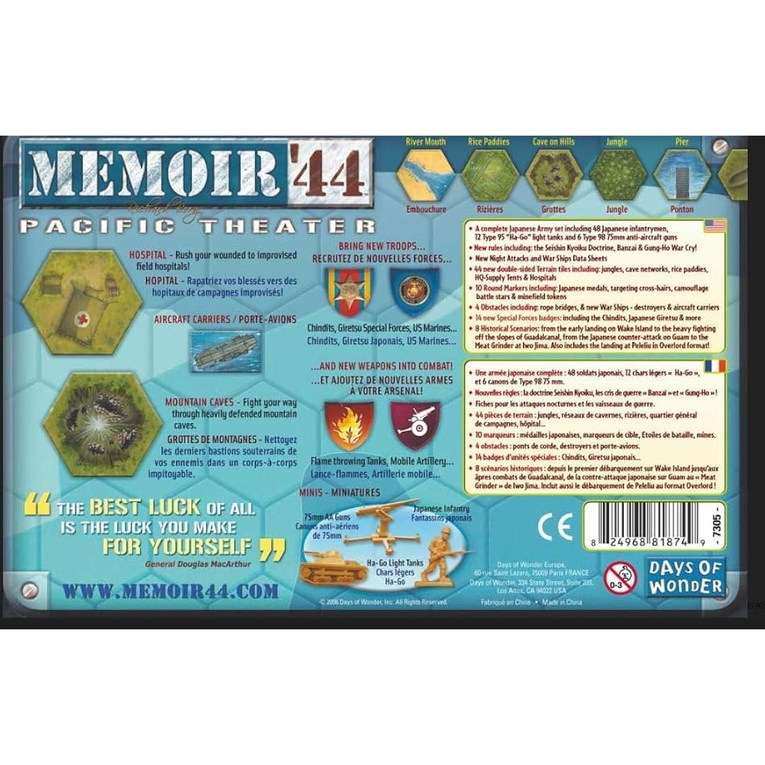 Days of Wonder Memoir 44 Pacific Theatre Pack Game
