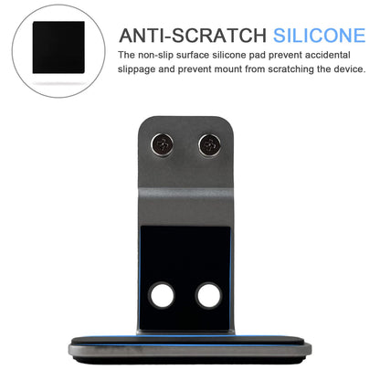 JEMACHE Under Desk Laptop Extra Mount, Metal Extra Holder Accessories for Triple or 4 Laptop Version (Silver)