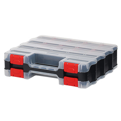 Dekton Jumbo Double Sided Organizer- Organizer Box With 32 Compartments| Removable Separators For Extra Space| Dimensions