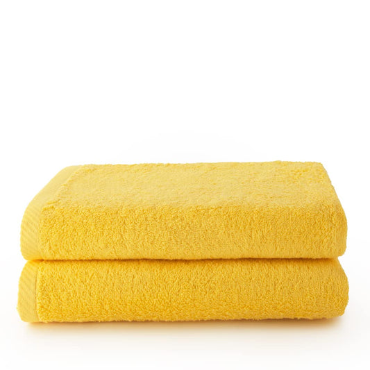 Top Towels - Plus - Large bath towels - Bath towels - 2 shower towels - 70x140 cm - 100% cotton - Lemon