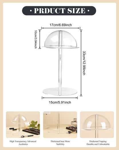 TINGSING Acrylic Hat Display Stand, 13'' Clear Hat Holder