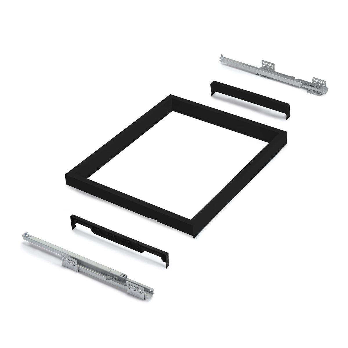 Emuca - Kit of organizer drawer with rack with soft-close slide for closets, adjustable, module 800mm (31,5 inch)