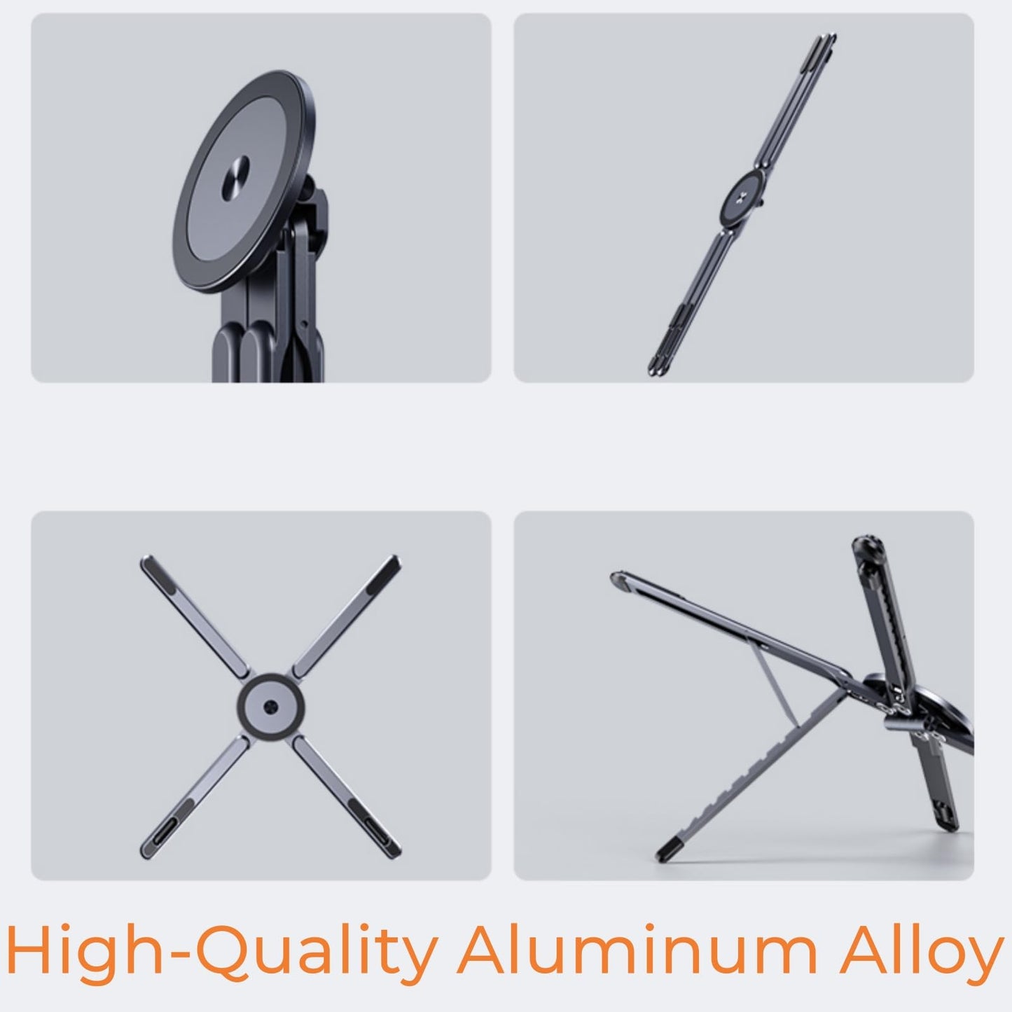 Hosann Century Laptop Stand, Adjustable Multi-Angle Stable Portable Space-Saving Holder for Home Office, Travel, Gaming Setup, Desk & Couch Use