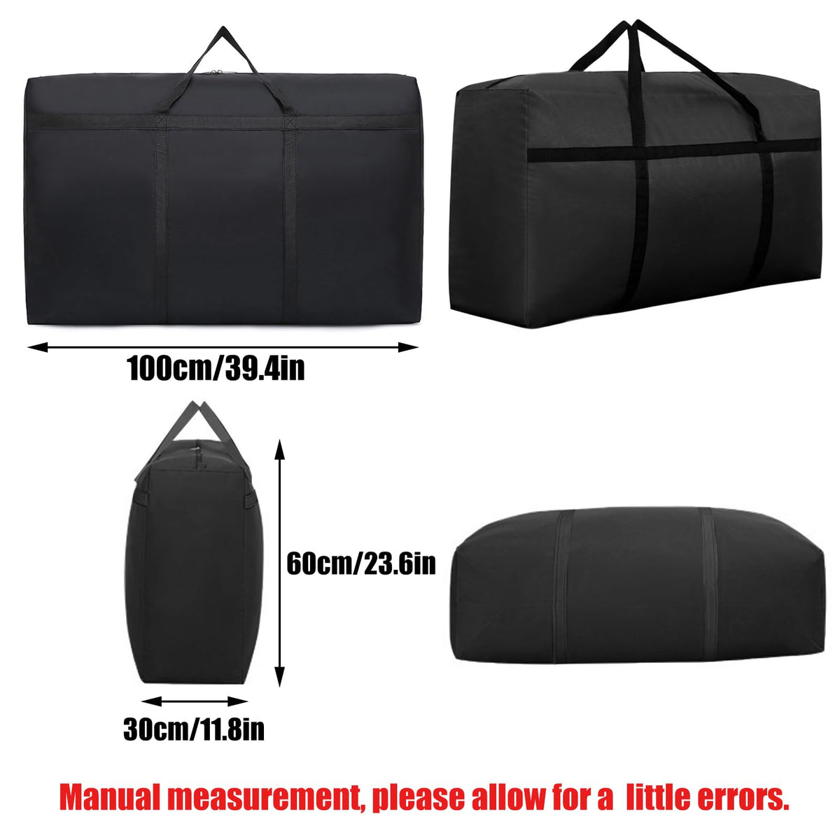 KXF 180L Extra Large Storage Bag Waterproof Heavy Duty Moving Bag Sturdy Space Saver Saving Organiser Underbed Storage Organizer Large Clothes Box