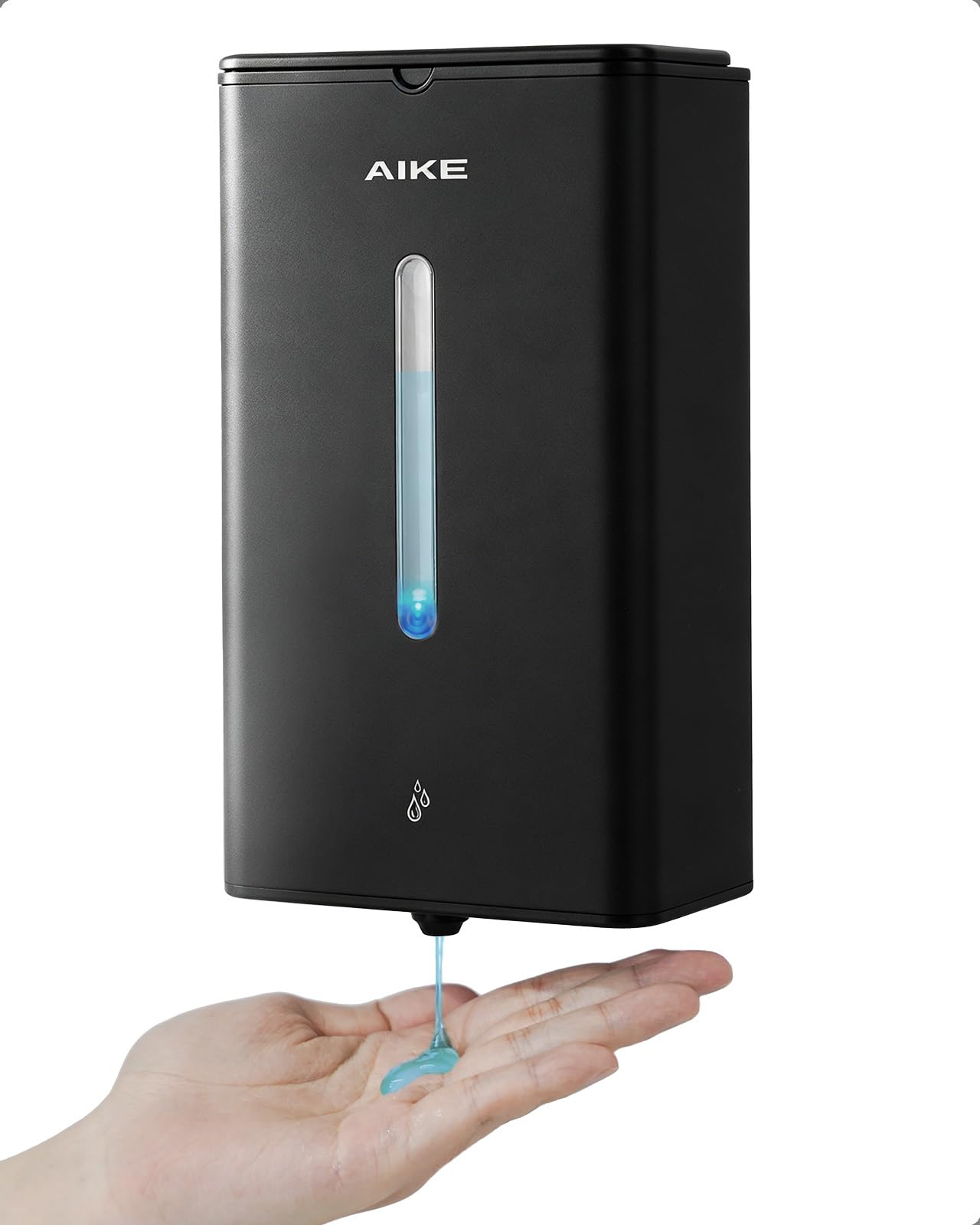 AIKE Square Automatic Soap Dispenser for Liquid, Stainless Steel Dispenser