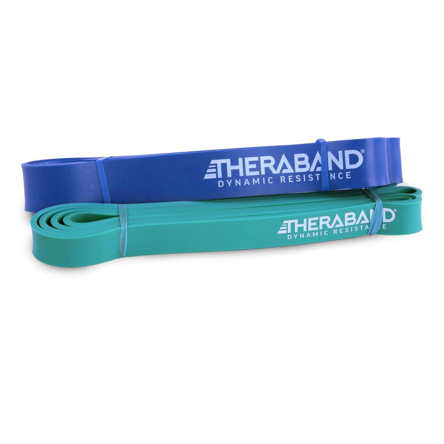 Theraband High Resistance Bands, Set of 2 Elastic Super Bands for Improving Flexibility, Injury Rehab, & Full Body Workouts, Heavy Duty Stretch Bands