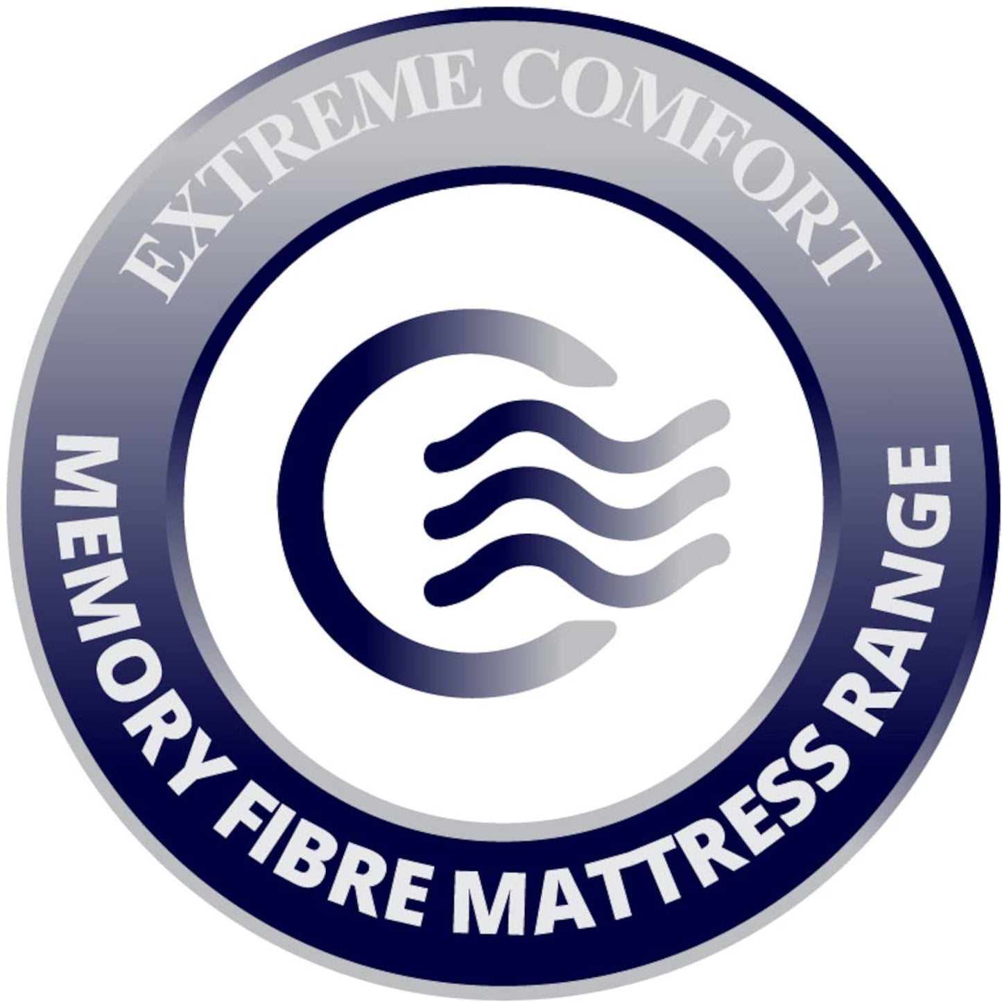 The eXtreme Comfort Ltd Small Double Grey Vapour Pod Memory Fibre Sprung Mattress. Spring Small Double Mattress With Memory Fibre Layer