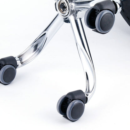 Round Swivel Beauty Stool Adjustable PU Leather Seat (White / Φ14")