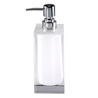 IZOD Resin Bathroom Essentials, White, Lotion Pump/Soap Dispenser