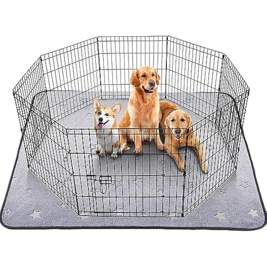 Washable Puppy Pads Extra Large, 168x125cm Fast Absorption Reusable Puppy Pads, Dog Pee Pad xl, Waterproof Whelping Pads, Non-Slip Large Puppy Training Pads Pet Playpen Puppy Mat for Floor, Dog Crate