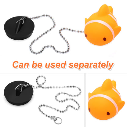 MAIXINNEW Bath Plug with Chain 45mm Cute Floating