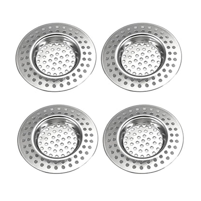 Stainless Steel Sink Filter, 4PCS Sink Strainer, Drain Filters, Kitchen Sink Strainer Plug,Shower Drain Filters, Hair Filters, Drain Protectors
