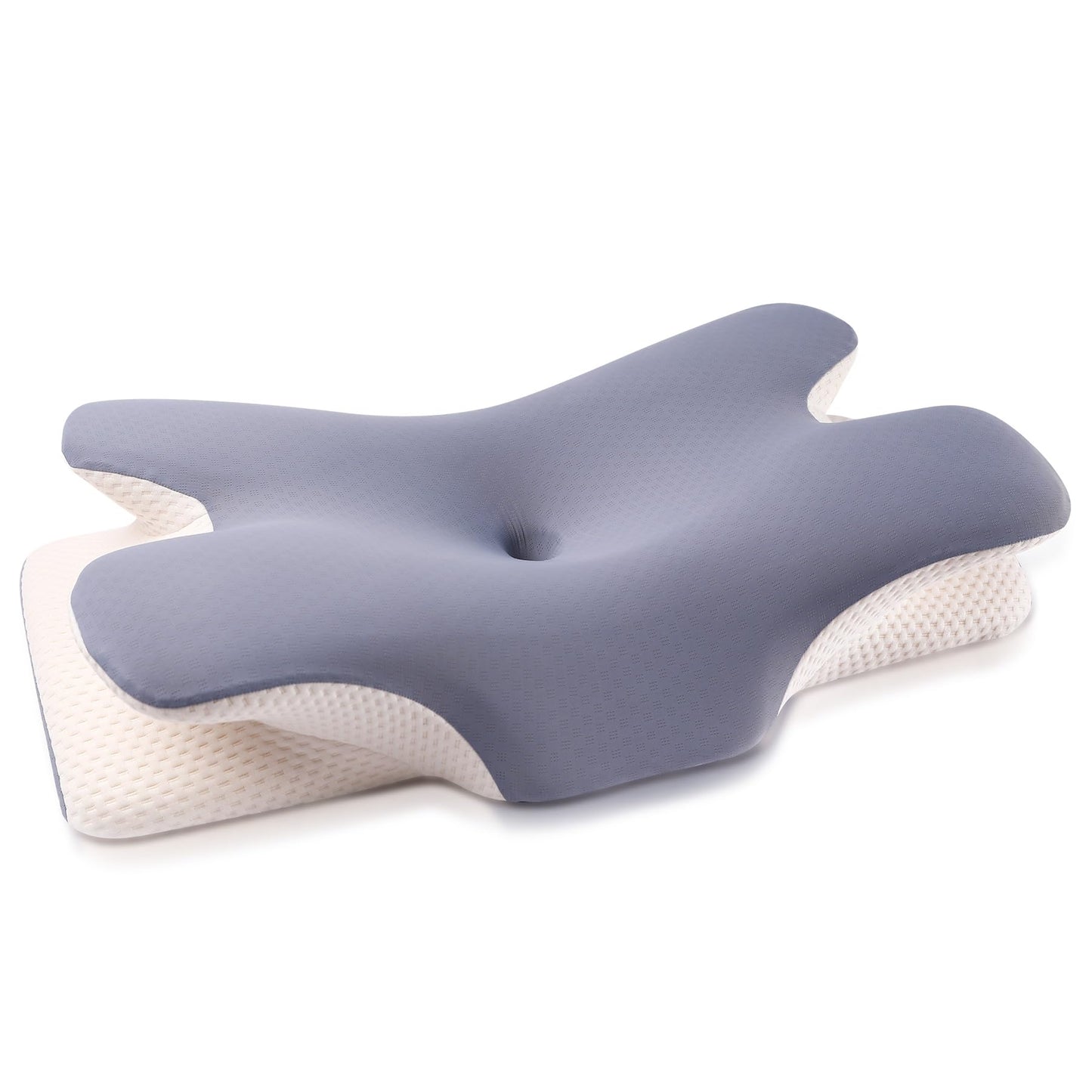 MULISOFT Memory Foam Pillow, Comfortable Pillow, Supportive Neck pillow, Ergonomic side sleeper pillow (BLUE)