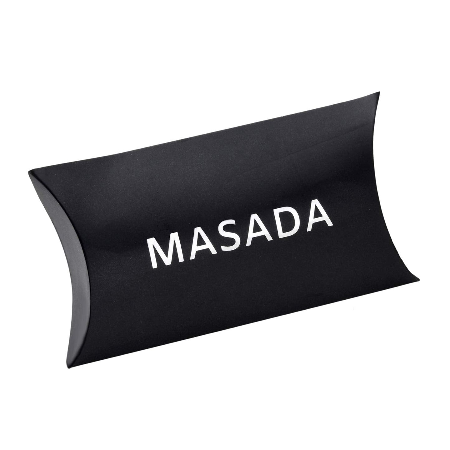 MASADA bow tie sky-blue - men's accessory in shiny-look, continuously adjustable, handmade with hook closure - 12 x 6 cm